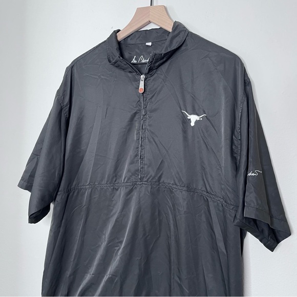 Ben Crenshaw X Texas Longhorns Mens L Pullover Windbreaker Jacket Black Golf - Picture 2 of 9